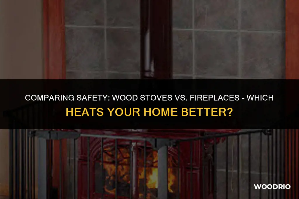 are wood stoves safer than fireplaces