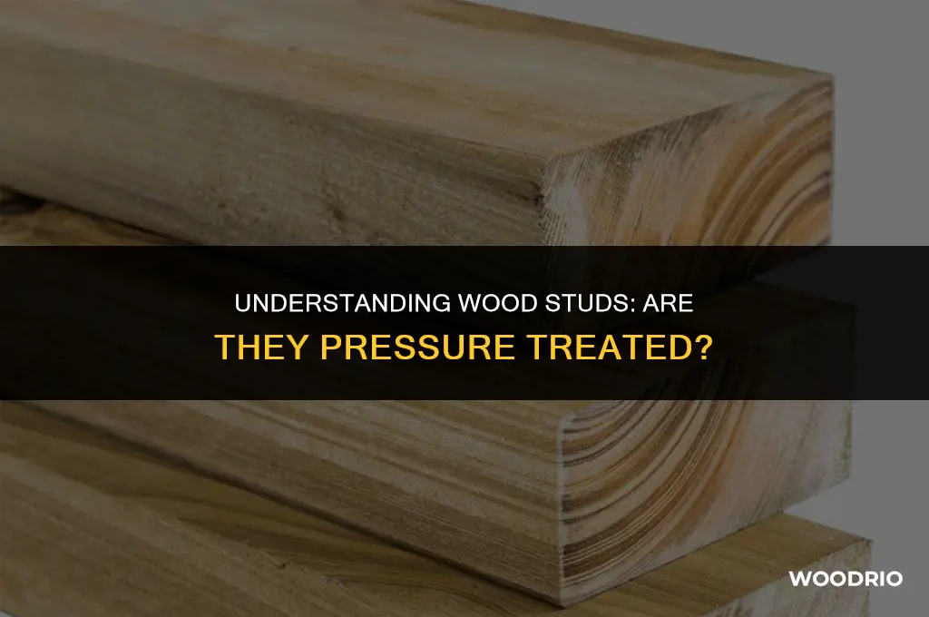 are wood studs pressure treated