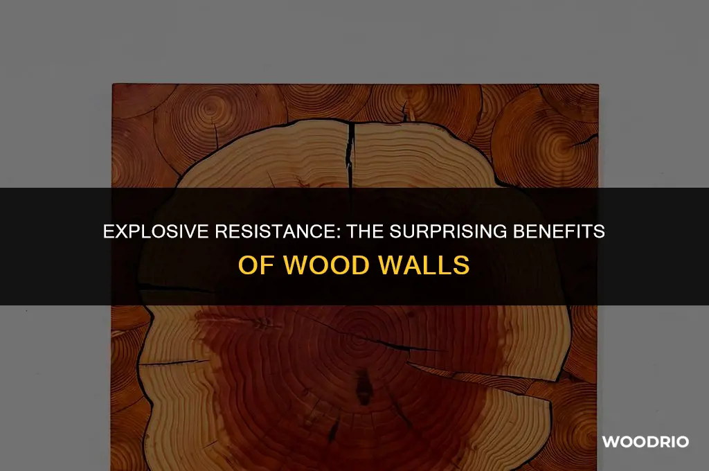 are wood walls good against explosives