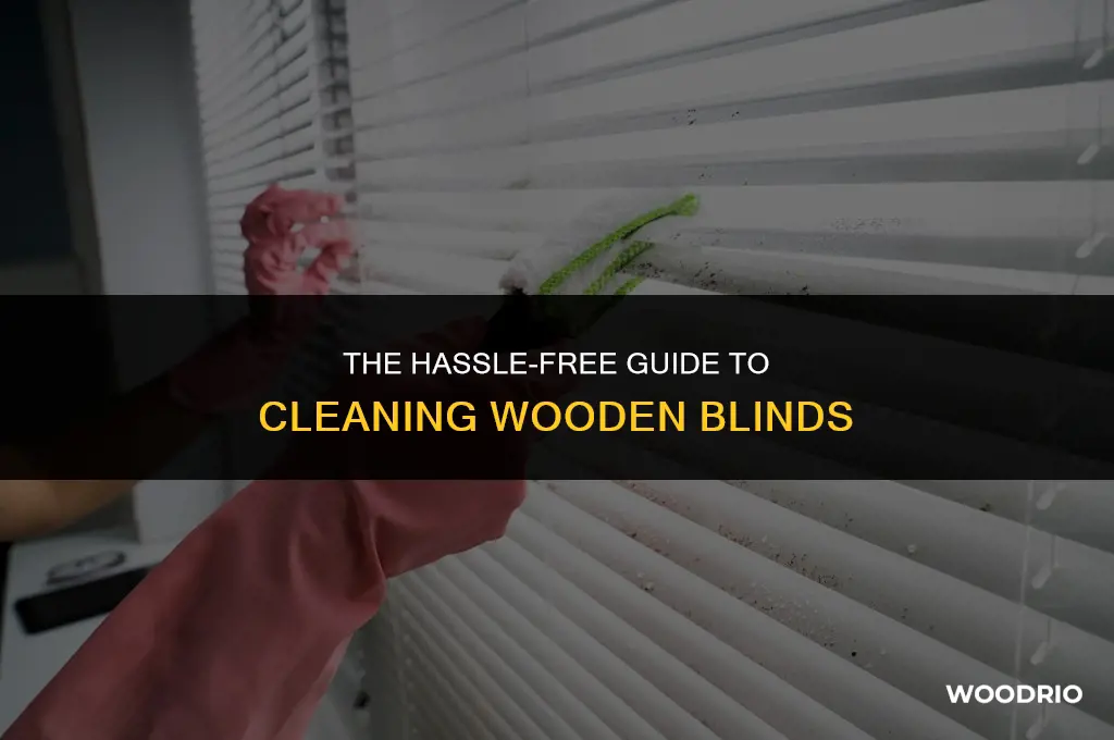 are wooden blinds hard to clean