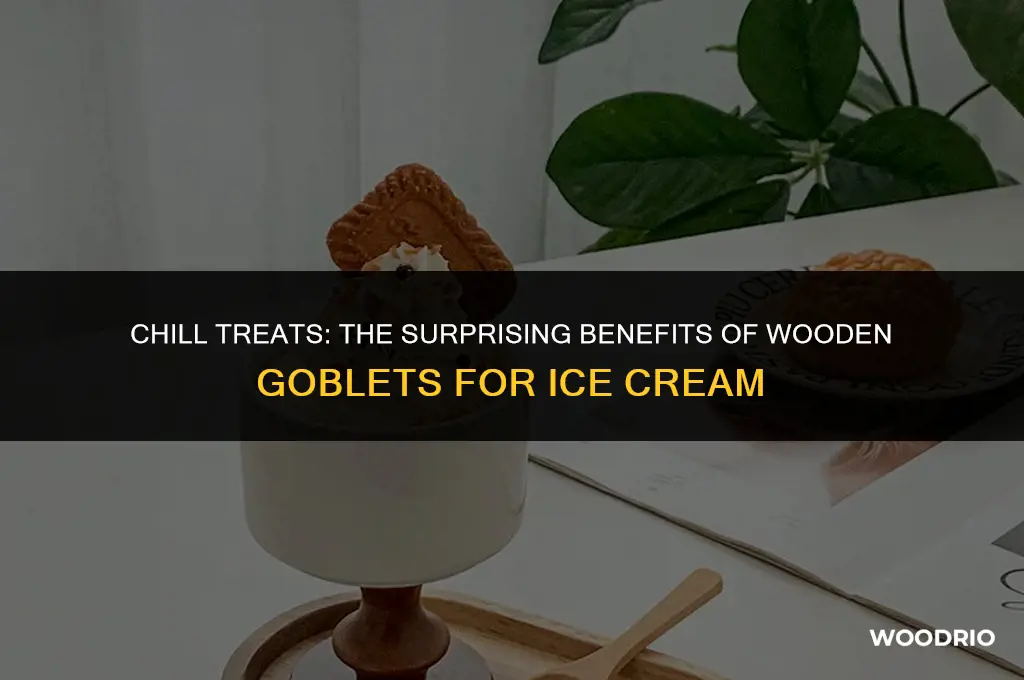 are wooden goblets good for serving ice cream