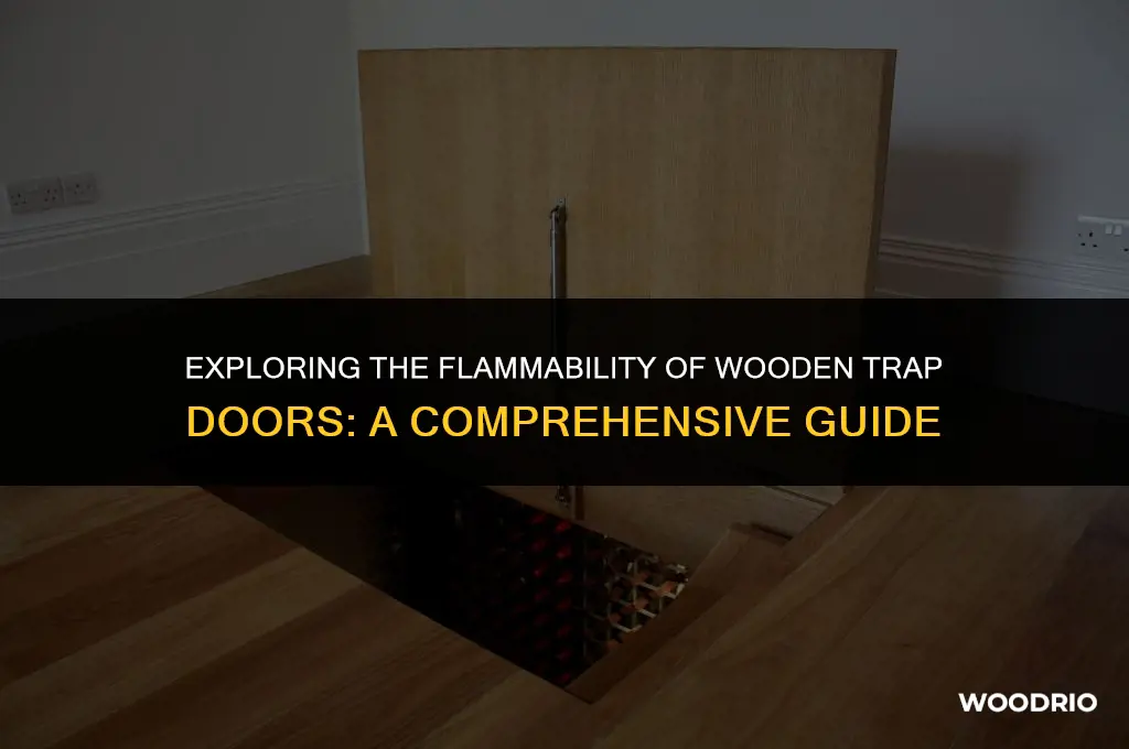 are wooden trap doors flammable