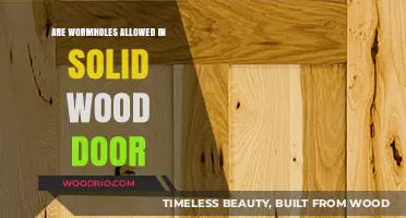 Exploring the Possibility of Wormholes in Solid Wood Doors