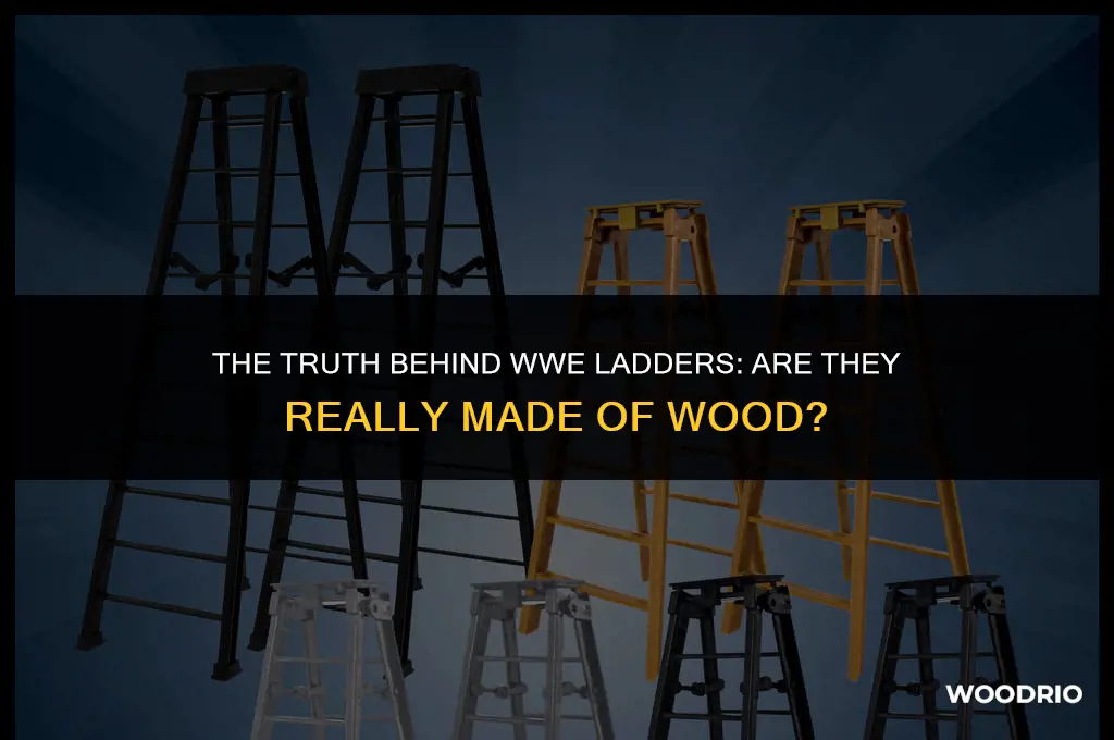 are wwe ladders made of wood