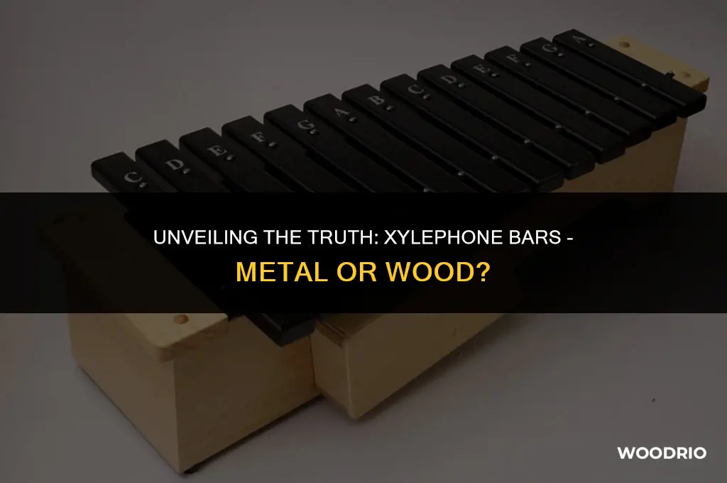 are xylephone bars made of metal or wood