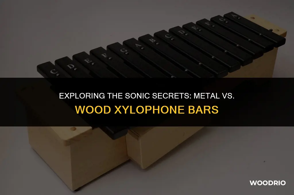 are xylophone bars made of metal or wood