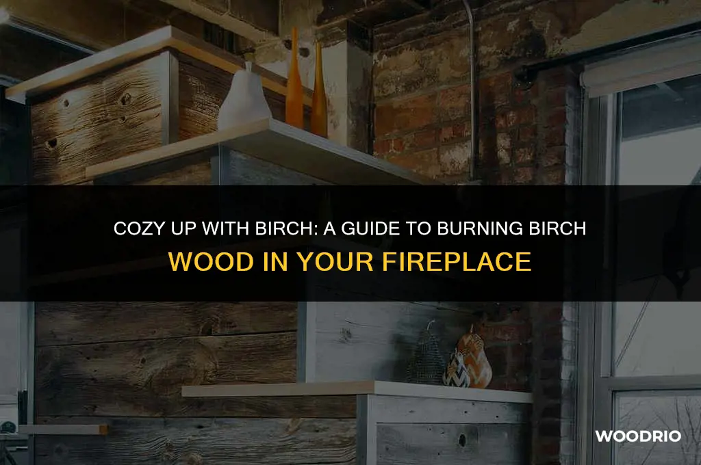 are you able to burn birch wood in a fireplace