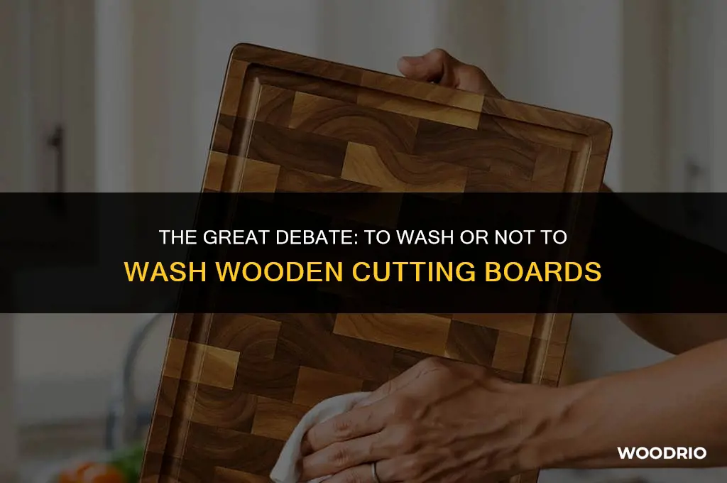 are you supposed to wash wooden cutting boards