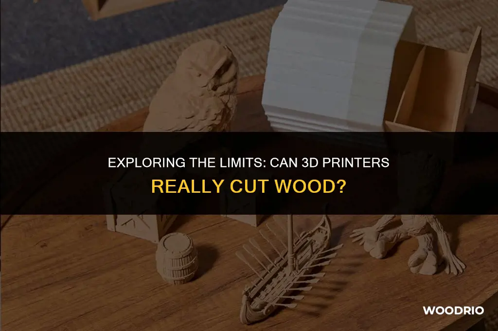 can a 3d printer cut wood