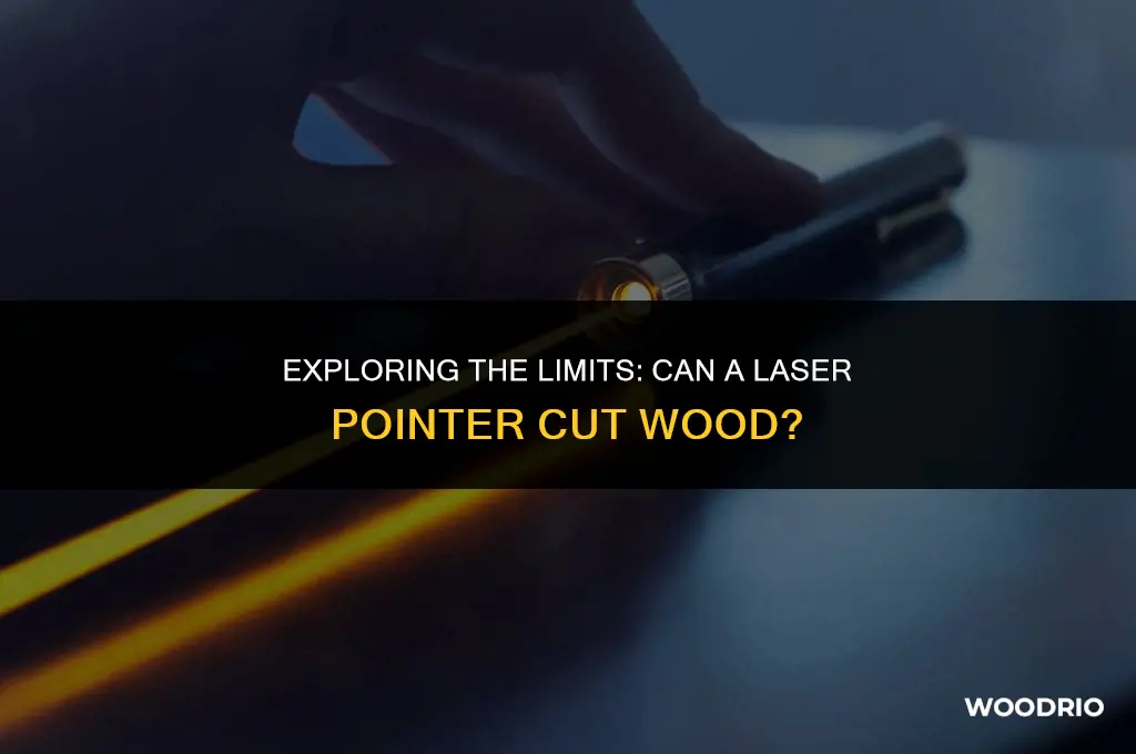 can a 5mw laser pointer ever cut wood