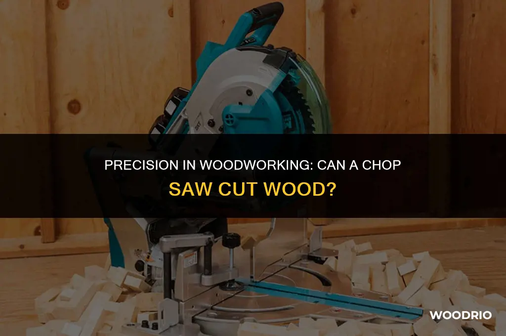 can a chop saw cut wood