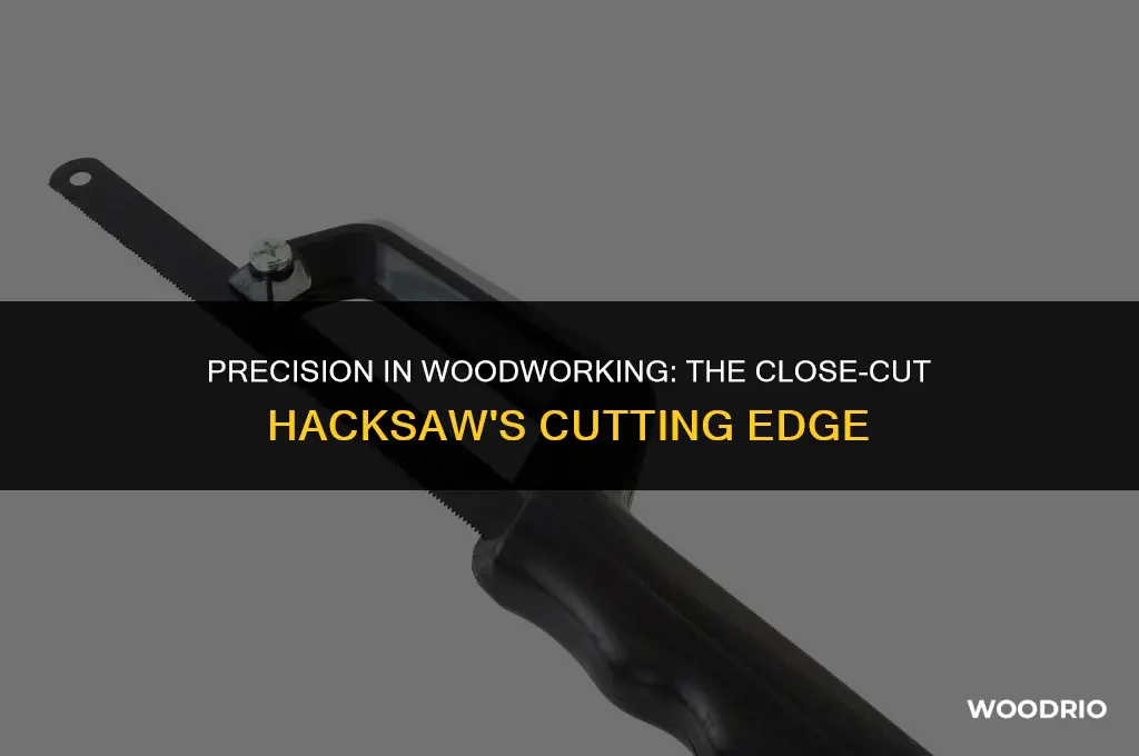 can a close cut hacksaw cut wood