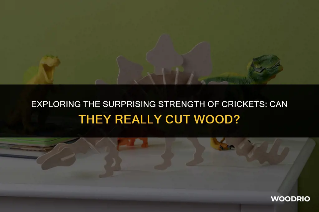 can a cricket cut wood