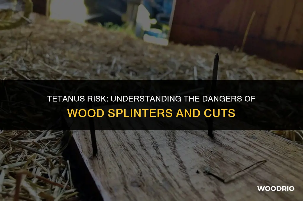 can a cut from wood cause tetanus