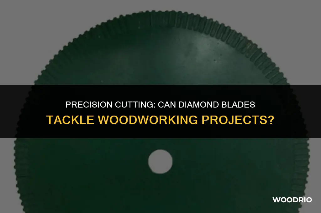 can a diamond blade cut wood