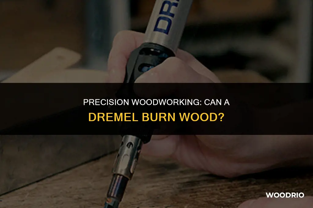 can a dremel burn wood