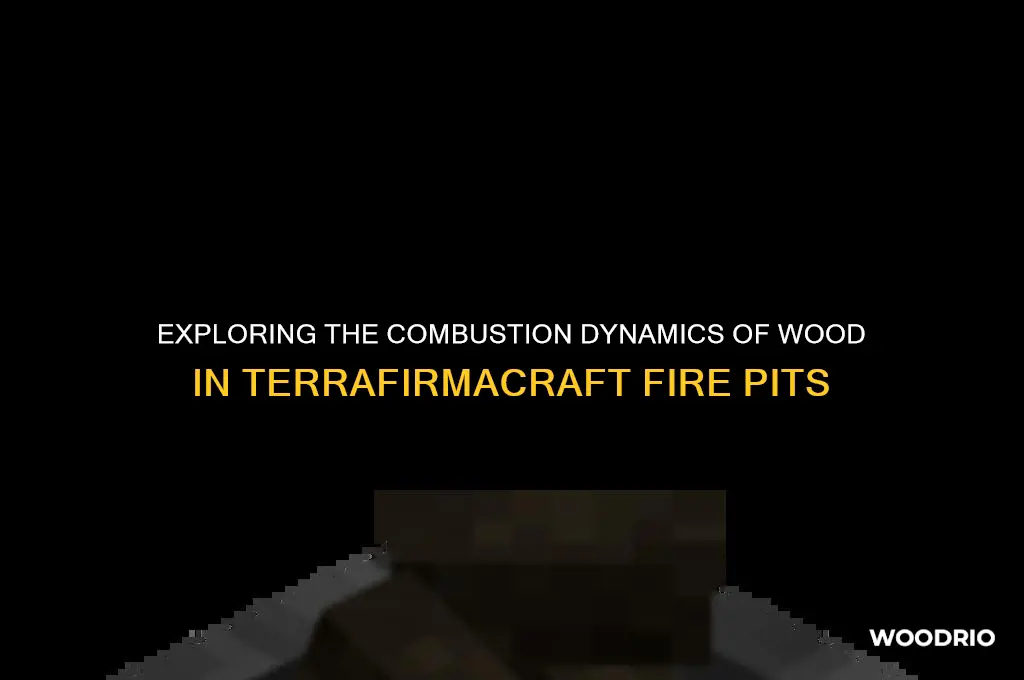 can a fire pit burn down wood terrafirmacraft