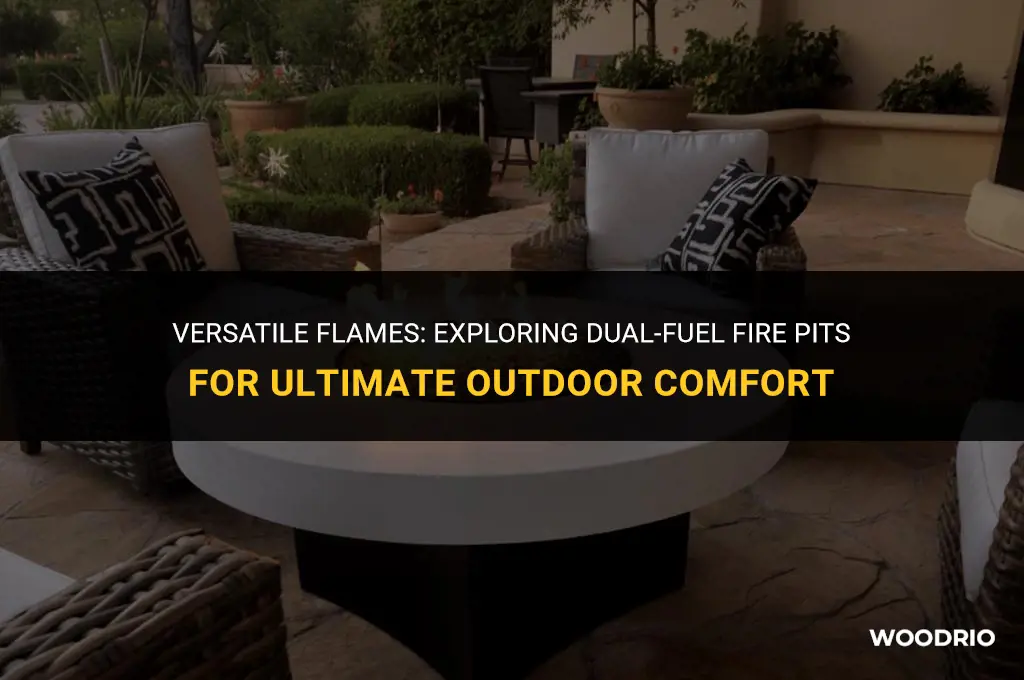 can a firepit be gas and wood burning