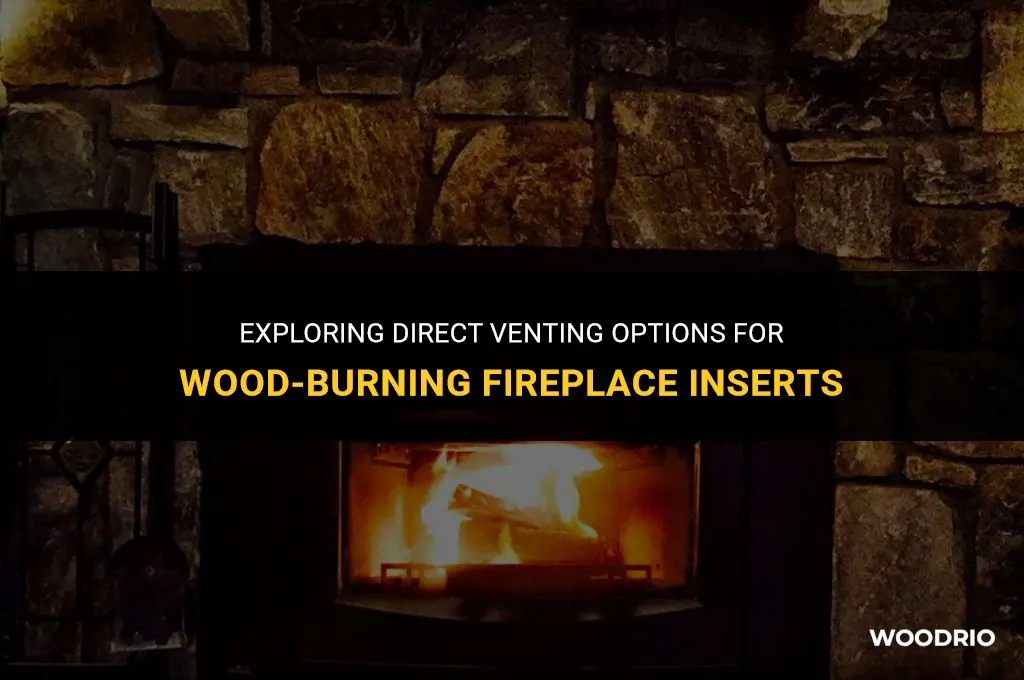 can a fireplace wood burning insert be direct vented
