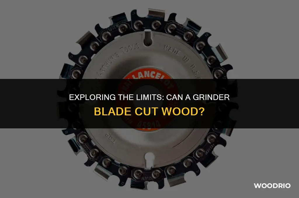 can a grinder blade cut wood