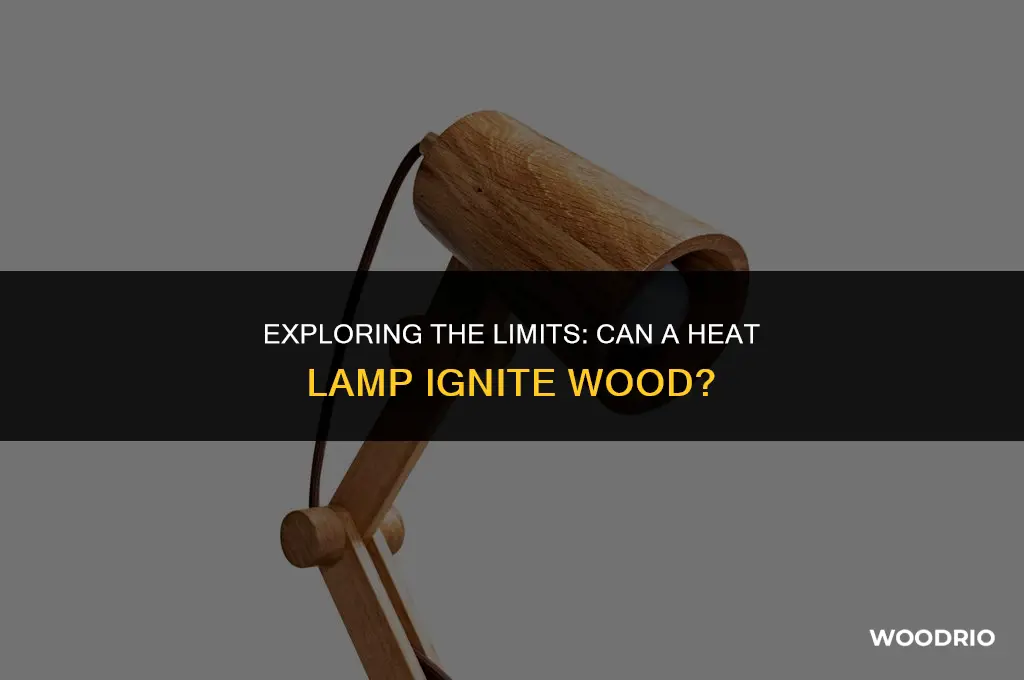 can a heat lamp burn wood