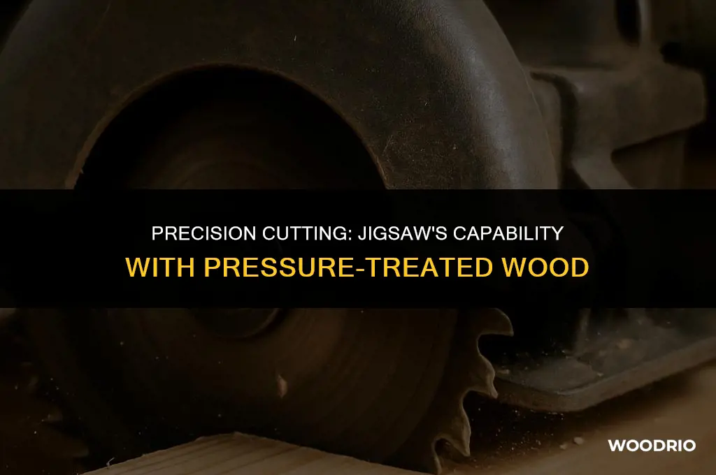 can a jigsaw cut pressure treated wood