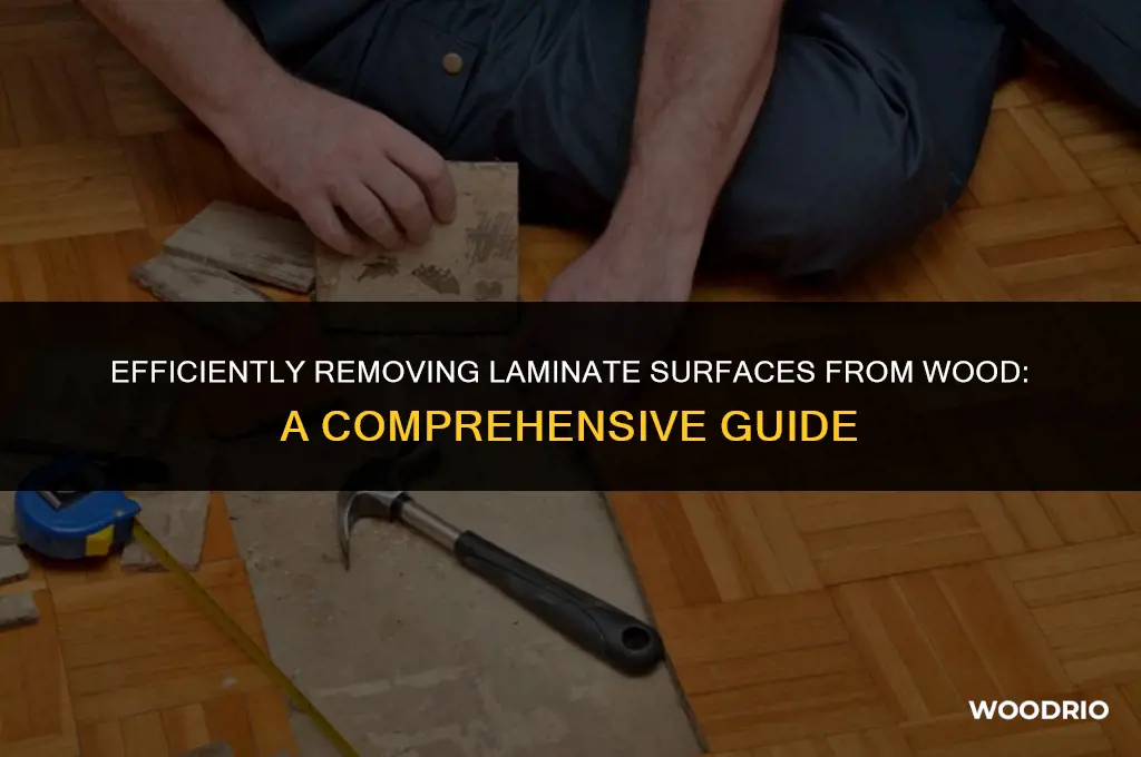 can a lamimate surface on wood be removed