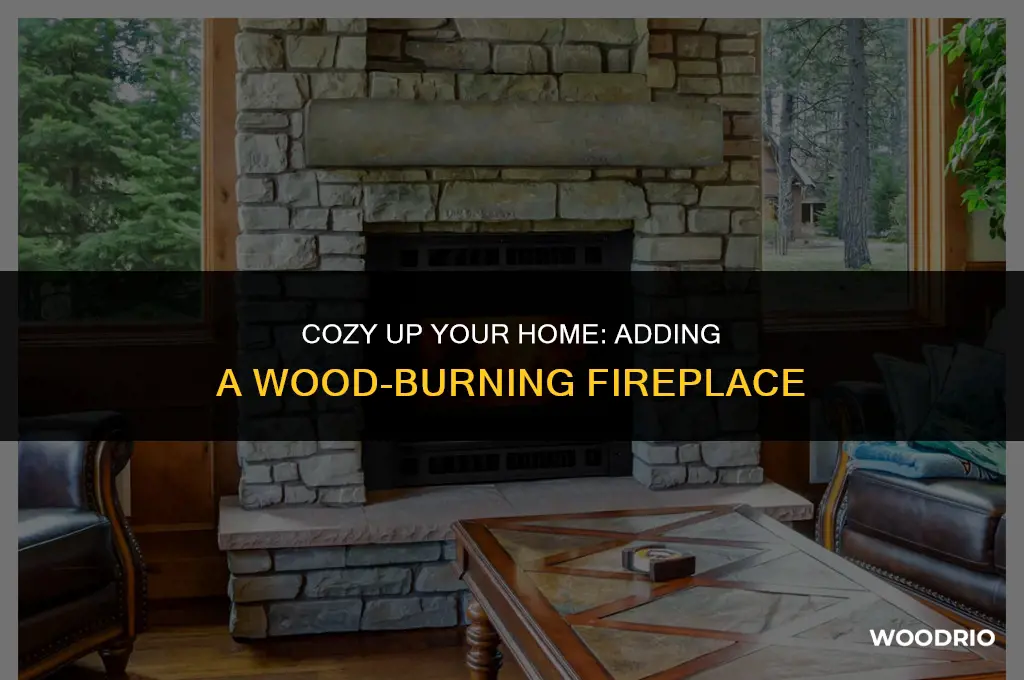 can a person add a wood burning fireplace