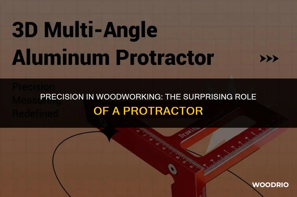 can a protractor help cut wood