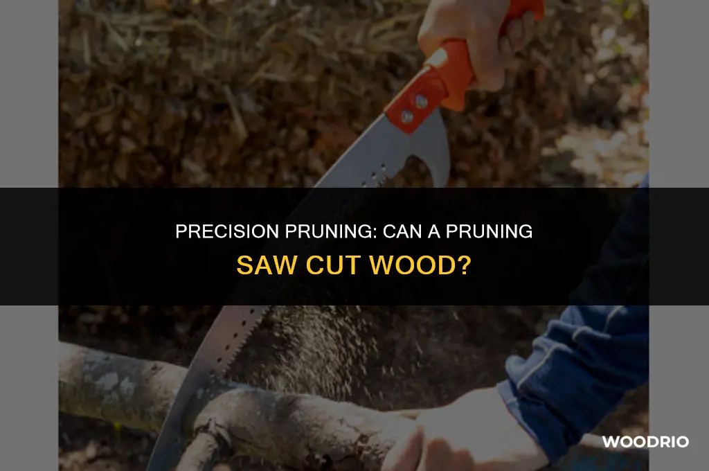 can a pruning saw cut wood