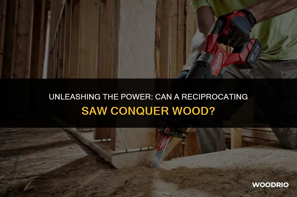 can a reciprocating saw cut wood