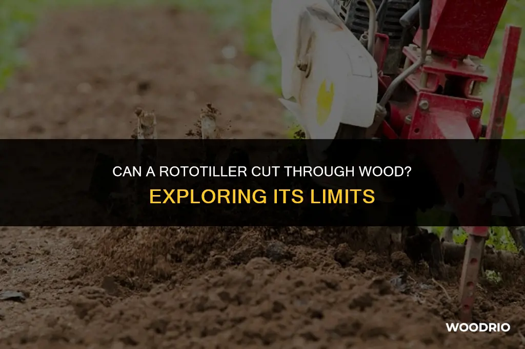 can a rototiller cut thtough wood