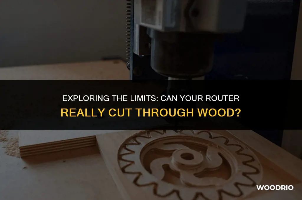 can a router cut through wood