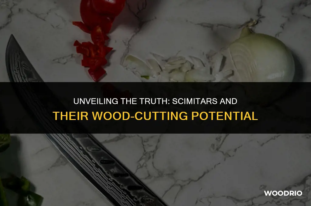 can a scimitar cut wood
