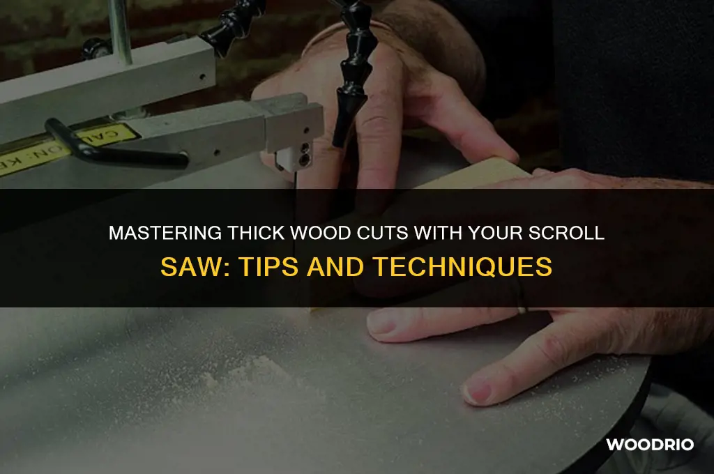 can a scroll saw cutting thick wood