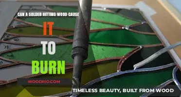 Exploring the Combustion Potential of Wood When Struck by Solder