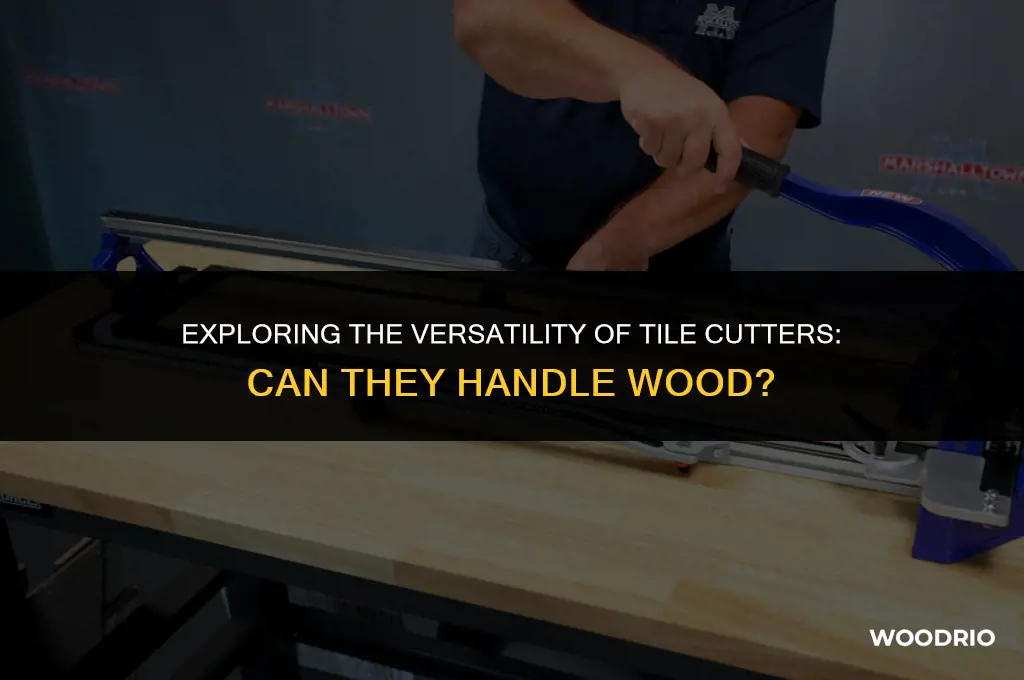 can a tile cutter cut wood