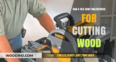 Exploring Versatility: Can a Tile Saw Table Cut Wood?