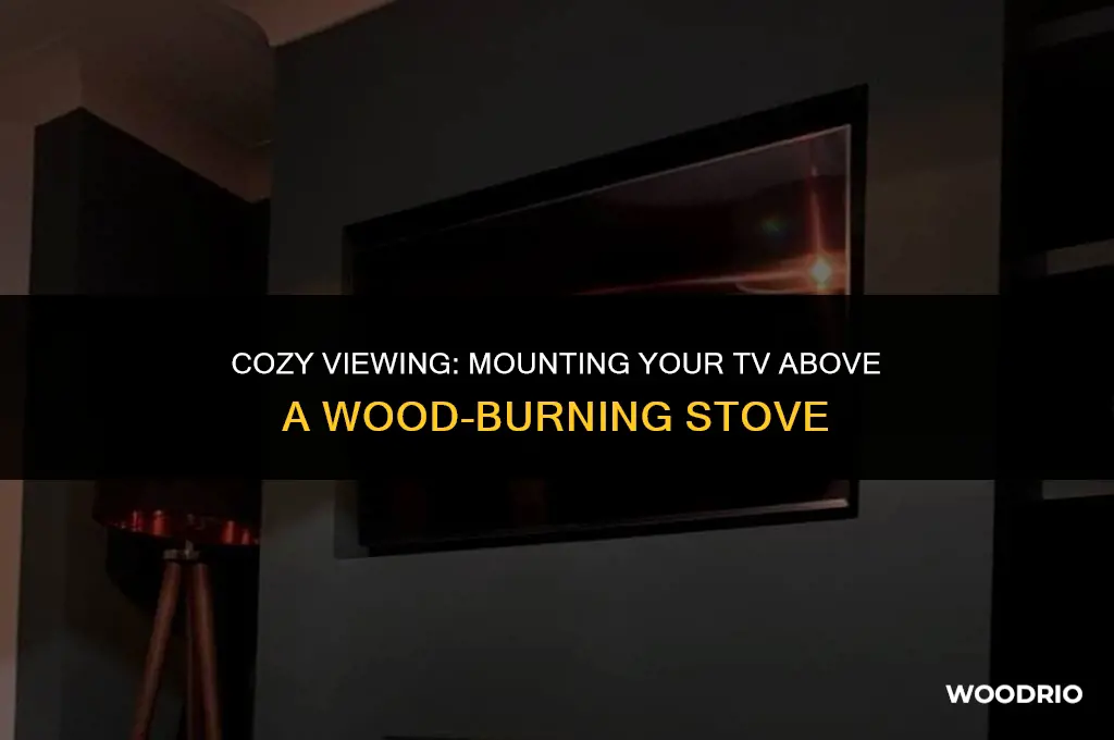 can a tv go above a wood burning stove