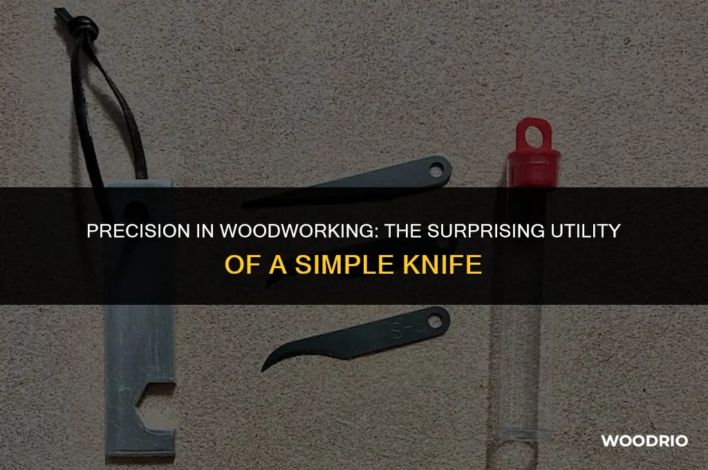 can a utility knife cut wood