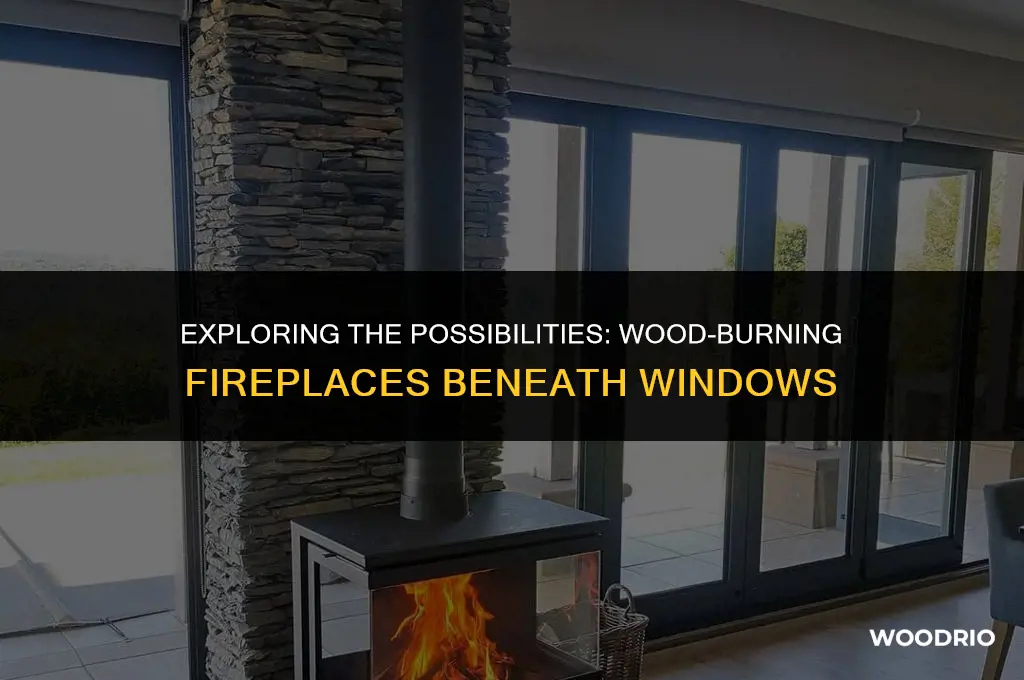can a wood burning fireplace be beneath a window