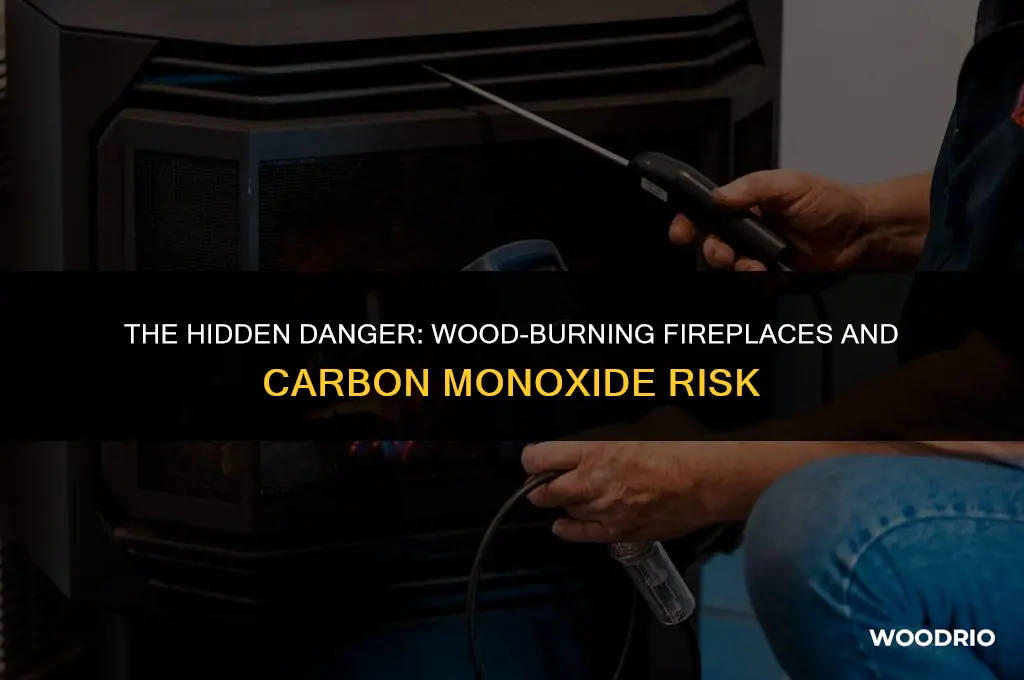 can a wood burning fireplace cause carbon monoxide