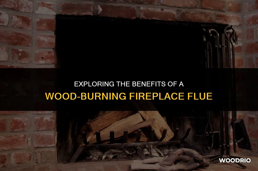 can a wood burning fireplace flue have a ben