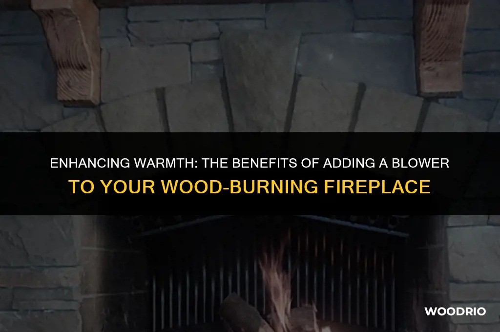 can a wood burning fireplace have a blower