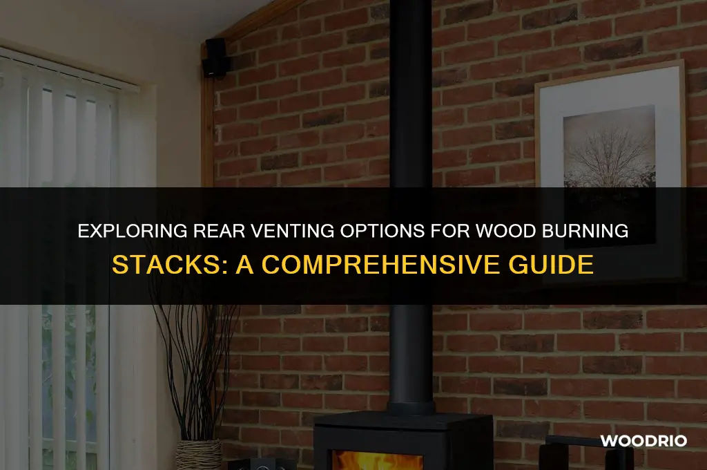 can a wood burning stack be vented at the rear