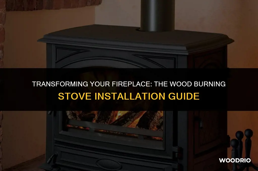 can a wood burning stove be installed in a fireplace