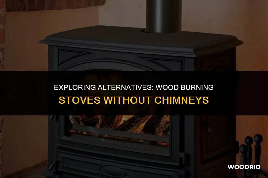 can a wood burning stove be installed without a chimney