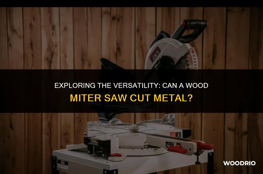 can a wood miter saw cut metal