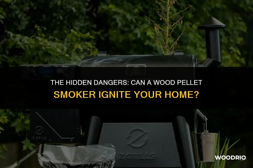 can a wood pellet smoker burn a house