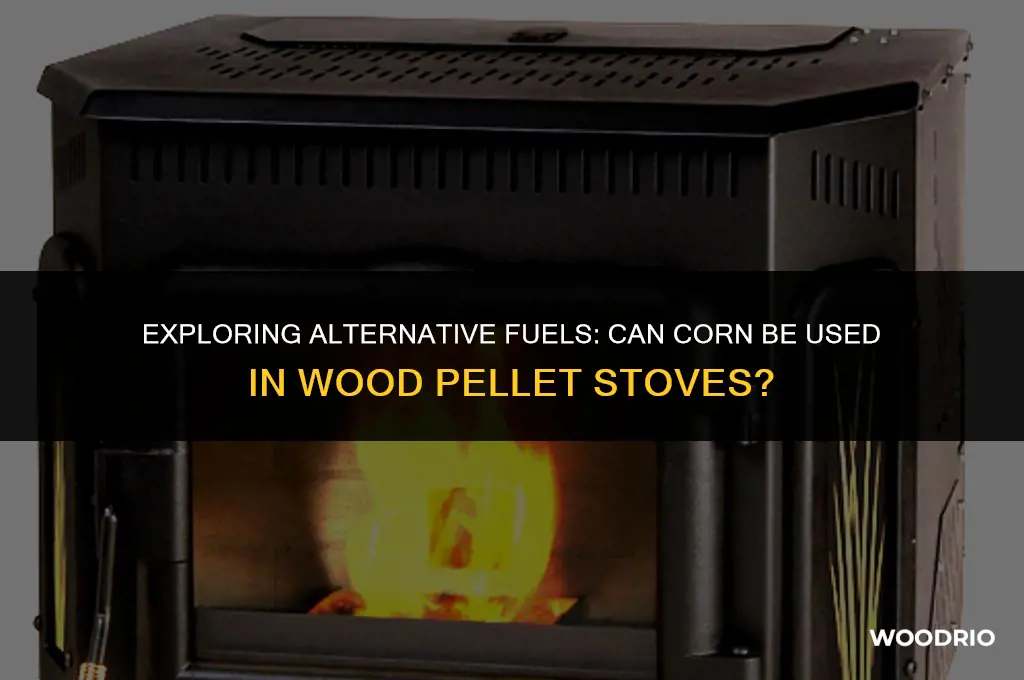 can a wood pellet stove burn corn
